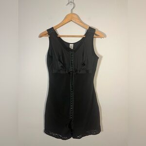 Swank A Posh Black Faja with Bra Shapewear Bodysuit XL